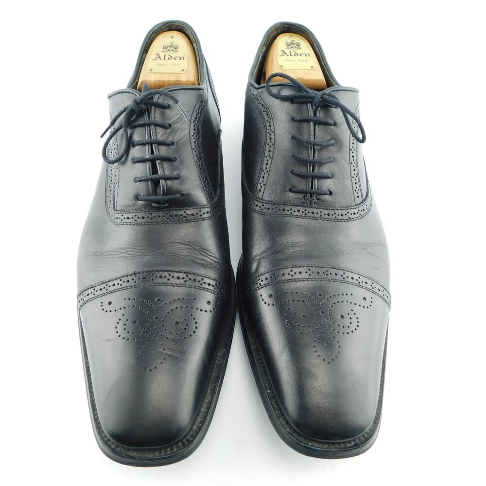 To Boot New York Black Leather Cap Toe Lace-up Oxford Shoes 13